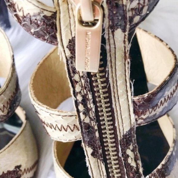 Michael Kors Snake Berkley Strap Heels✨NEW - Picture 4 of 4